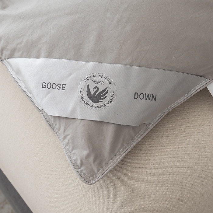 91家纺网 家纺一手货源 找家纺 静若居羽绒被壳 2025新款全棉防雨布自充绒羽绒被套自充羽绒被壳送管子 灰色