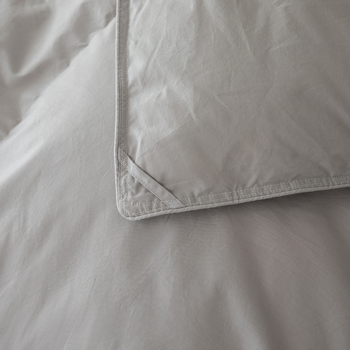 91家纺网 家纺一手货源 找家纺 静若居羽绒被壳 2025新款全棉防雨布自充绒羽绒被套自充羽绒被壳送管子 灰色