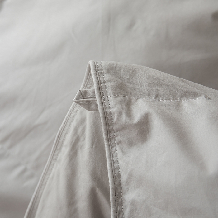 91家纺网 家纺一手货源 找家纺 静若居羽绒被壳 2025新款全棉防雨布自充绒羽绒被套自充羽绒被壳送管子 灰色