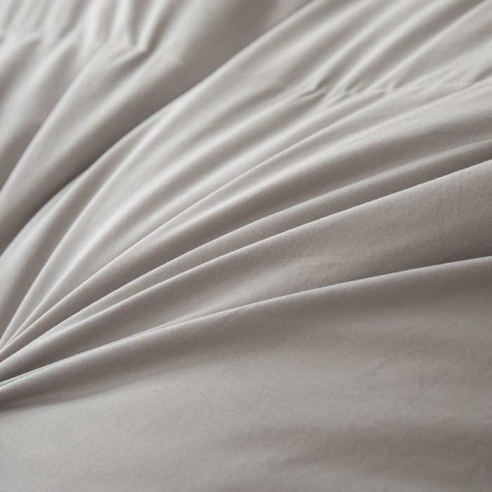 91家纺网 家纺一手货源 找家纺 静若居羽绒被壳 2025新款全棉防雨布自充绒羽绒被套自充羽绒被壳送管子 灰色