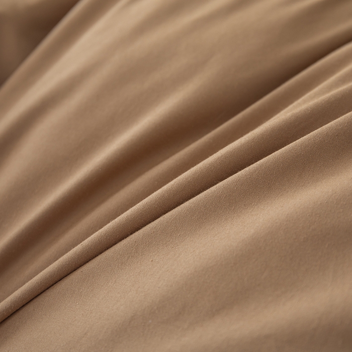 91家纺网 家纺一手货源 找家纺 静若居羽绒被壳 2025新款全棉防雨布自充绒羽绒被套自充羽绒被壳送管子 咖色