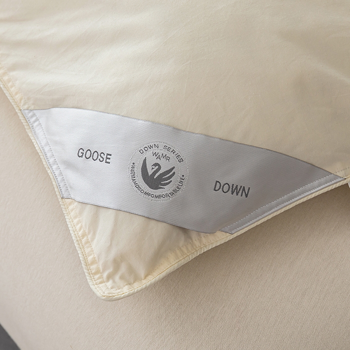 91家纺网 家纺一手货源 找家纺 静若居羽绒被壳 2025新款全棉防雨布自充绒羽绒被套自充羽绒被壳送管子 米黄