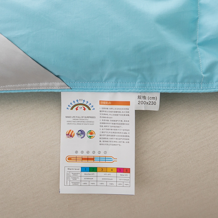 91家纺网 家纺一手货源 找家纺 御眠纺羽绒被壳 2025新款全棉防雨布自充绒羽绒被套自充羽绒被壳送管子 蓝色