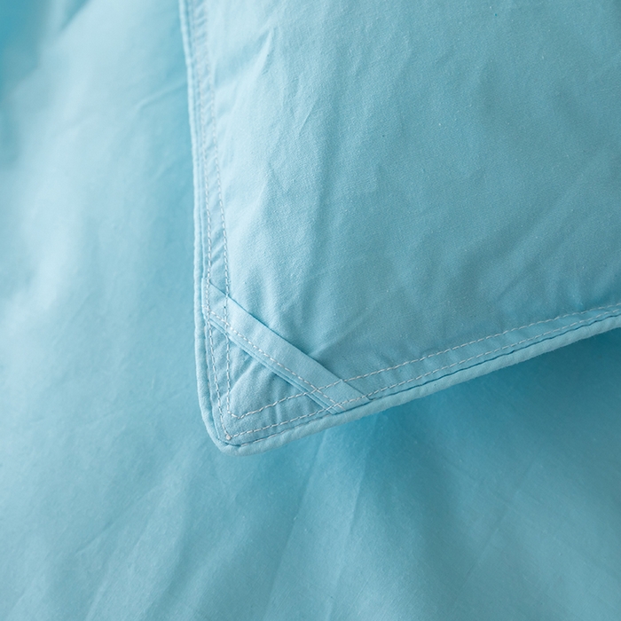 91家纺网 家纺一手货源 找家纺 御眠纺羽绒被壳 2025新款全棉防雨布自充绒羽绒被套自充羽绒被壳送管子 蓝色