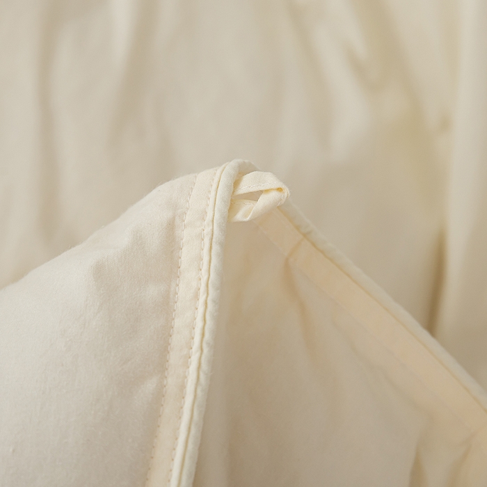 91家纺网 家纺一手货源 找家纺 御眠纺羽绒被壳 2025新款全棉防雨布自充绒羽绒被套自充羽绒被壳送管子 米黄