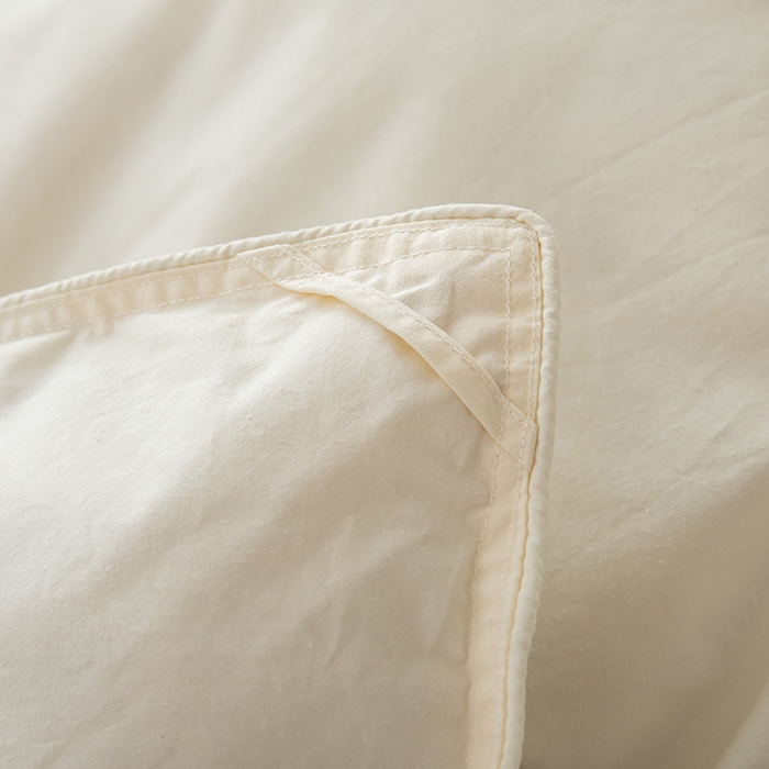 91家纺网 家纺一手货源 找家纺 御眠纺羽绒被壳 2025新款全棉防雨布自充绒羽绒被套自充羽绒被壳送管子 米黄