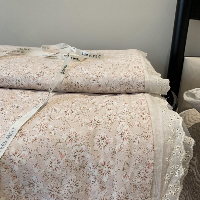 91家纺网 家纺一手货源 找家纺 （总）奈萝家纺 2025春夏新款全棉纯棉蕾丝花边款夏被夏凉被空调被