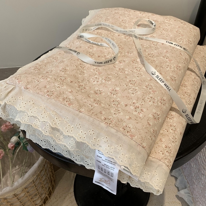 91家纺网 家纺一手货源 找家纺 （总）奈萝家纺 2025春夏新款全棉纯棉蕾丝花边款夏被夏凉被空调被