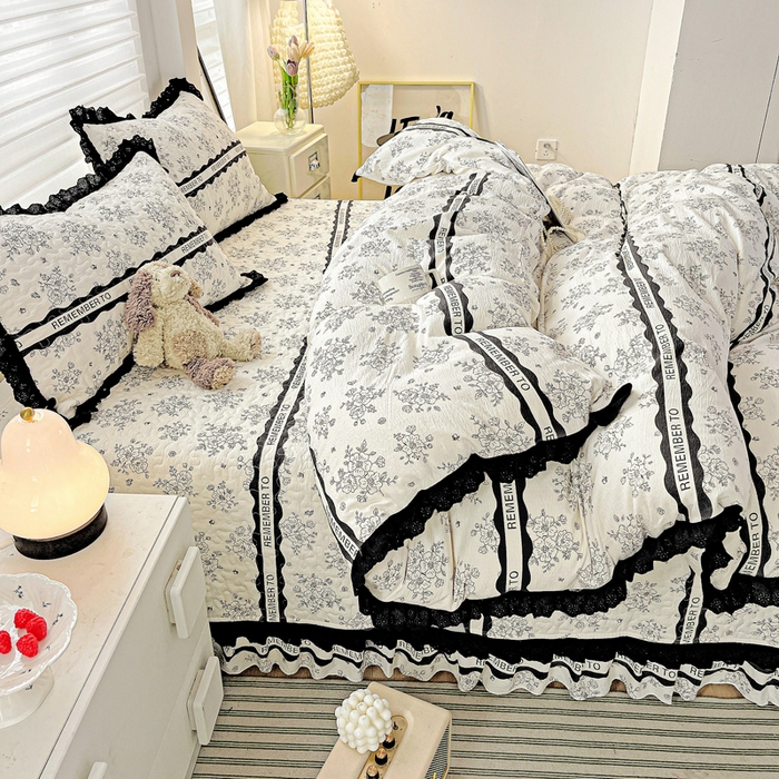 91家纺网 家纺一手货源 找家纺 仟网汇 2025新款赫本风床盖四件套 赫本娜