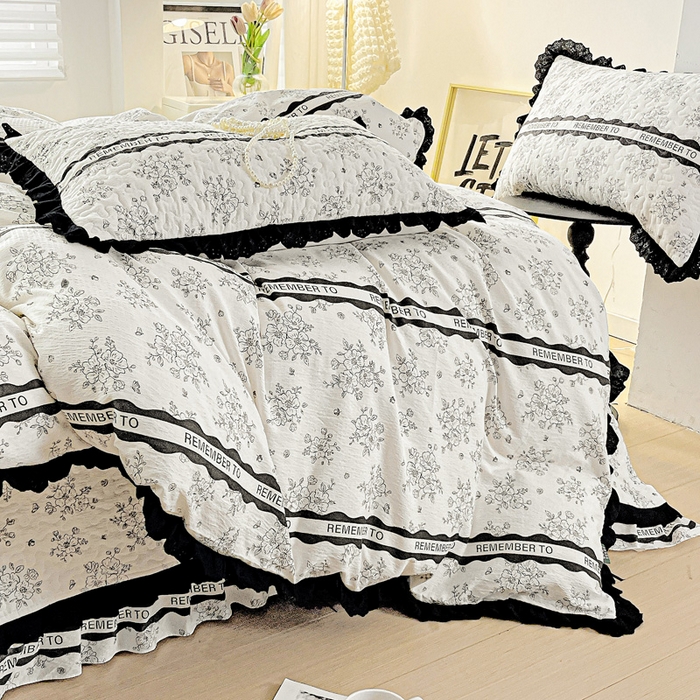 91家纺网 家纺一手货源 找家纺 仟网汇 2025新款赫本风床盖四件套 赫本娜