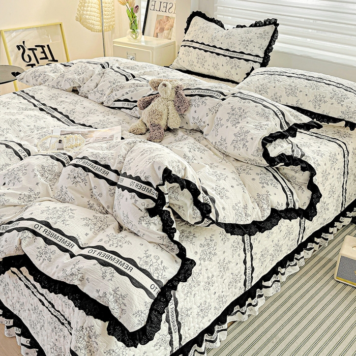 91家纺网 家纺一手货源 找家纺 仟网汇 2025新款赫本风床盖四件套 赫本娜