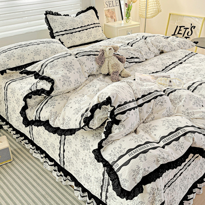 91家纺网 家纺一手货源 找家纺 仟网汇 2025新款赫本风床盖四件套 赫本娜