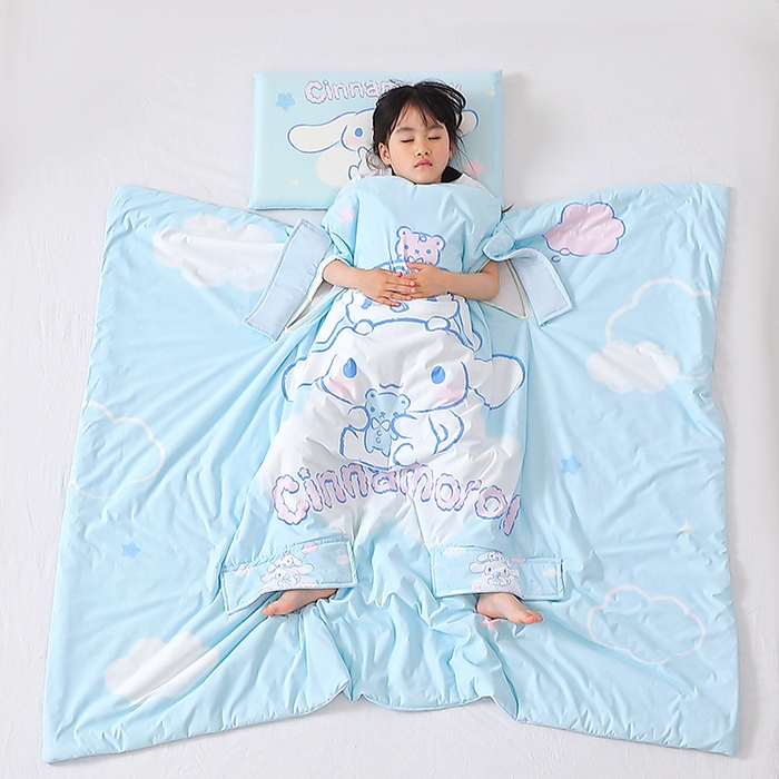 91家纺网 家纺一手货源 找家纺 八零年代 2025新款三丽鸥正版授权小凉皮蚕丝防踢被儿童空调房护肚夏被夏凉被凉感丝儿童被 小凉皮蚕丝防踢被 大耳狗