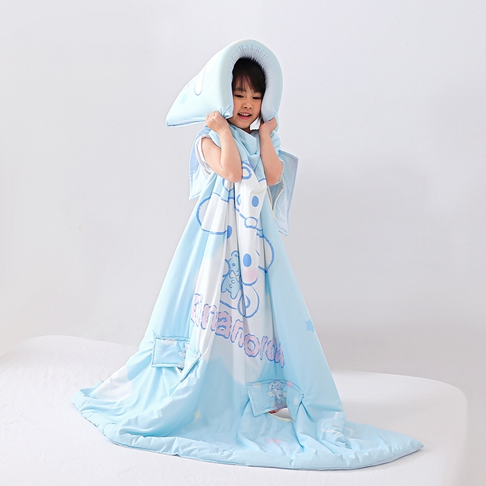 91家纺网 家纺一手货源 找家纺 八零年代 2025新款三丽鸥正版授权小凉皮蚕丝防踢被儿童空调房护肚夏被夏凉被凉感丝儿童被 小凉皮蚕丝防踢被 大耳狗