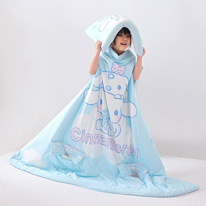 91家纺网 家纺一手货源 找家纺 八零年代 2025新款三丽鸥正版授权小凉皮蚕丝防踢被儿童空调房护肚夏被夏凉被凉感丝儿童被 小凉皮蚕丝防踢被 大耳狗