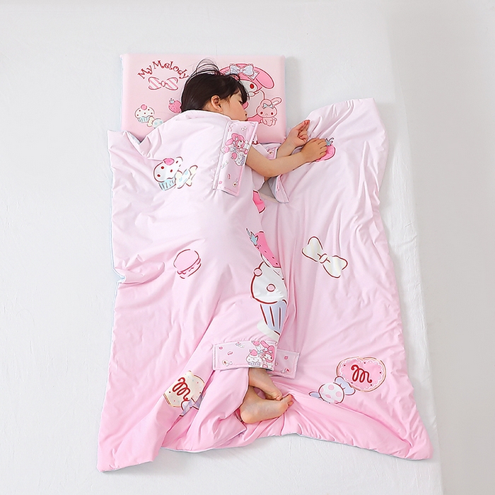 91家纺网 家纺一手货源 找家纺 八零年代 2025新款三丽鸥正版授权小凉皮蚕丝防踢被儿童空调房护肚夏被夏凉被凉感丝儿童被 小凉皮蚕丝防踢被 美乐蒂