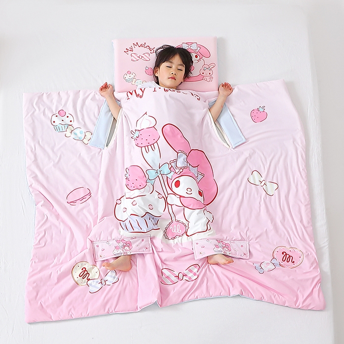 91家纺网 家纺一手货源 找家纺 八零年代 2025新款三丽鸥正版授权小凉皮蚕丝防踢被儿童空调房护肚夏被夏凉被凉感丝儿童被 小凉皮蚕丝防踢被 美乐蒂