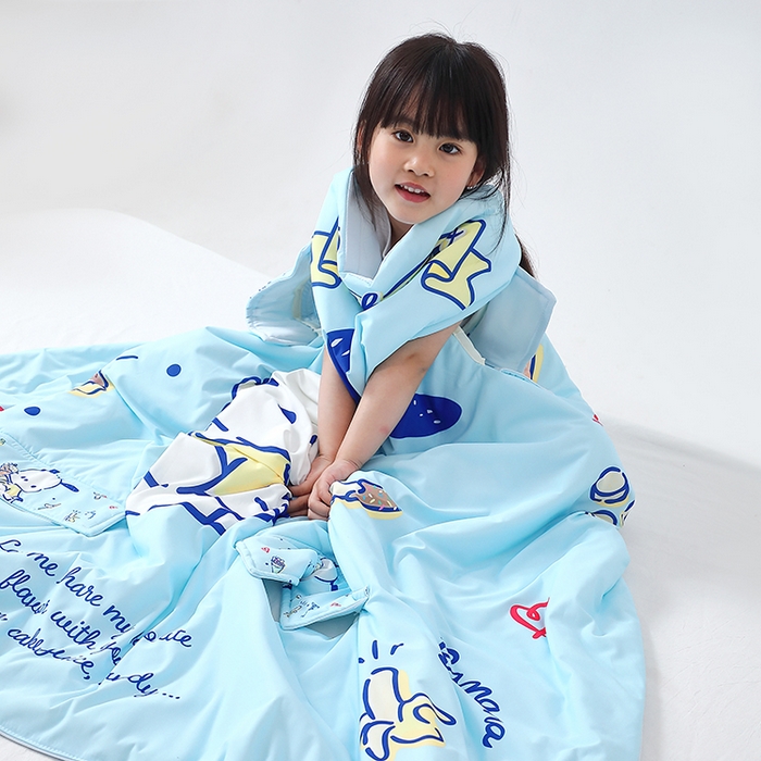 91家纺网 家纺一手货源 找家纺 八零年代 2025新款三丽鸥正版授权小凉皮蚕丝防踢被儿童空调房护肚夏被夏凉被凉感丝儿童被 小凉皮蚕丝防踢被 帕恰狗