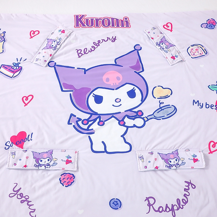 91家纺网 家纺一手货源 找家纺 八零年代 2025新款三丽鸥正版授权小凉皮蚕丝防踢被儿童空调房护肚夏被夏凉被凉感丝儿童被 小凉皮蚕丝防踢被 甜甜库洛米