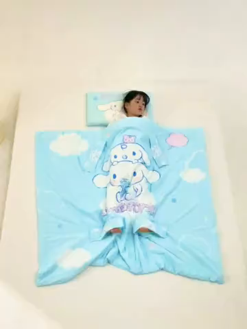 91家纺网 家纺一手货源 找家纺 八零年代 2025新款三丽鸥正版授权小凉皮蚕丝防踢被儿童空调房护肚夏被夏凉被凉感丝儿童被 小凉皮蚕丝防踢被 大耳狗