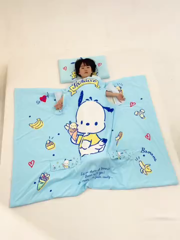 91家纺网 家纺一手货源 找家纺 八零年代 2025新款三丽鸥正版授权小凉皮蚕丝防踢被儿童空调房护肚夏被夏凉被凉感丝儿童被 小凉皮蚕丝防踢被 帕恰狗