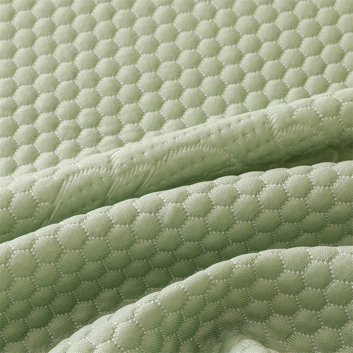 91家纺网 家纺一手货源 找家纺 好儿喜家纺 2025新款A类海洋丝凉感夏被夏凉被空调被豆豆席席子凉席床裙四件套--花香系列 花香-橄榄绿