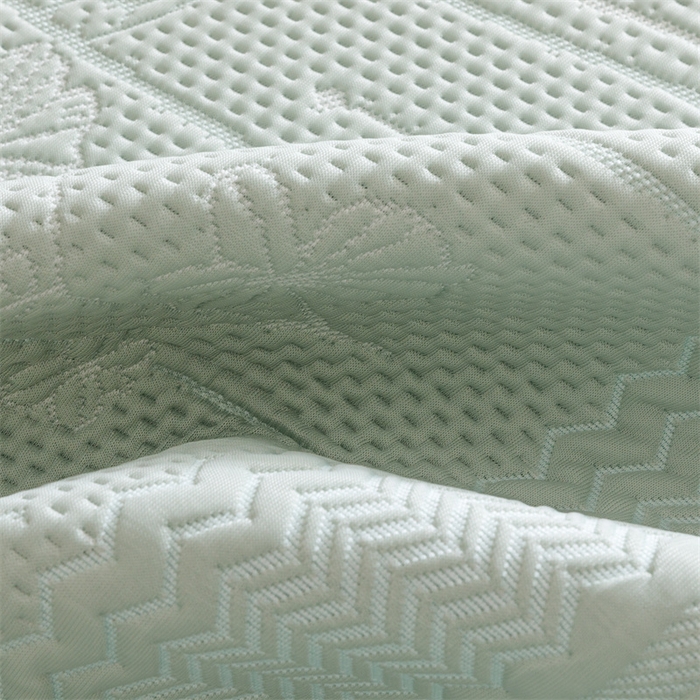 91家纺网 家纺一手货源 找家纺 好儿喜家纺 2025新款A类海洋丝凉感豆豆席席子凉席床裙三件套--赫本系列 赫本-风信子浅绿