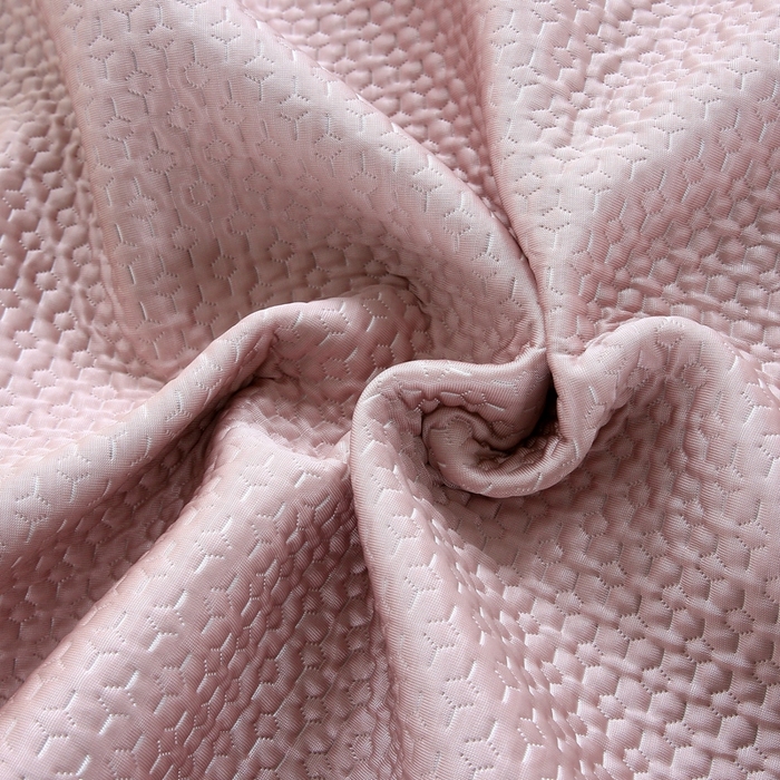 91家纺网 家纺一手货源 找家纺 青雅席业 2025新款3D凉感豆豆爱心刺绣凉席 爱心刺绣-粉