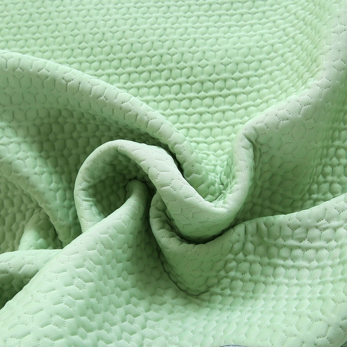 91家纺网 家纺一手货源 找家纺 青雅席业 2025新款3D凉感豆豆爱心刺绣凉席 爱心刺绣-绿