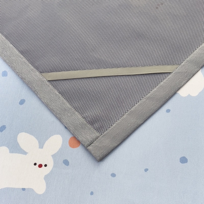 91家纺网 家纺一手货源 找家纺 水云缦 2025新款600D冰藤凉席冰丝席铺床款 铺床款-小白兔