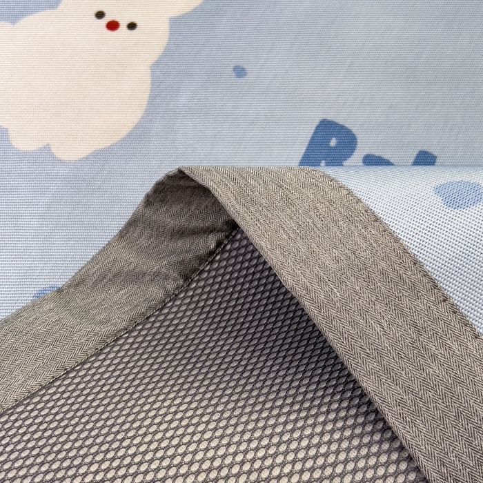 91家纺网 家纺一手货源 找家纺 水云缦 2025新款600D冰藤凉席冰丝席铺床款 铺床款-小白兔