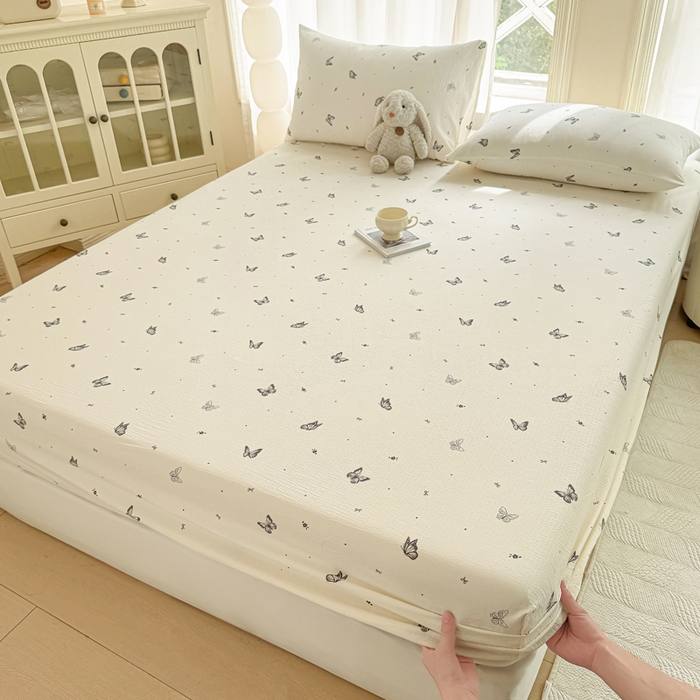 91家纺网 家纺一手货源 找家纺 丝芙妮家居（原乐视家纺） 2026新款A类亲肤木棉床笠 琉璃