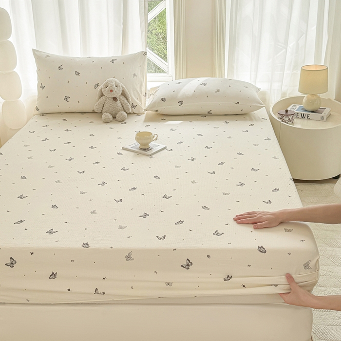 91家纺网 家纺一手货源 找家纺 丝芙妮家居（原乐视家纺） 2026新款A类亲肤木棉床笠 琉璃