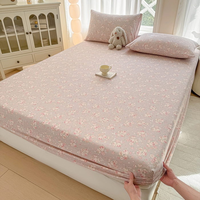 91家纺网 家纺一手货源 找家纺 丝芙妮家居（原乐视家纺） 2026新款A类亲肤木棉床笠 倩影