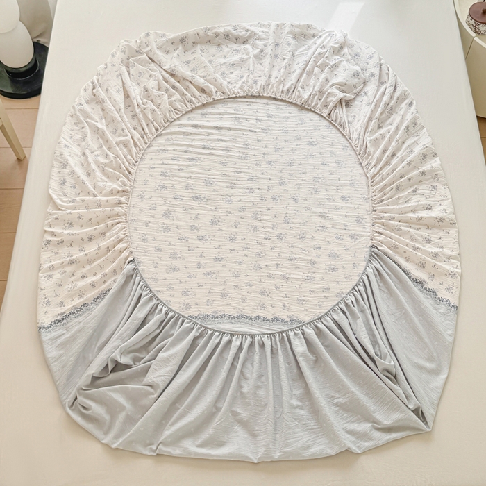 91家纺网 家纺一手货源 找家纺 丝芙妮家居（原乐视家纺） 2026新款A类亲肤木棉床笠 清雅