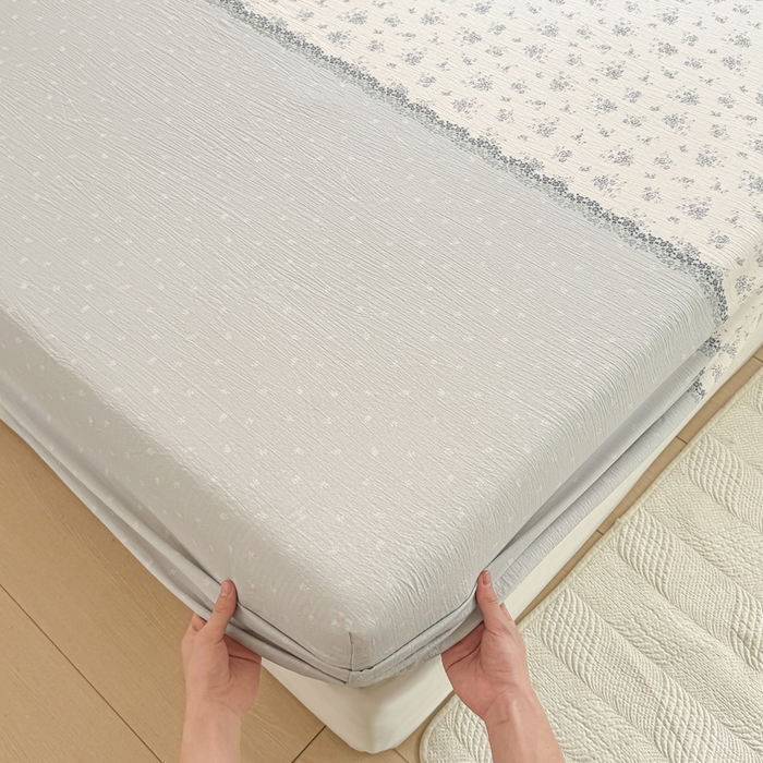 91家纺网 家纺一手货源 找家纺 丝芙妮家居（原乐视家纺） 2026新款A类亲肤木棉床笠 清雅