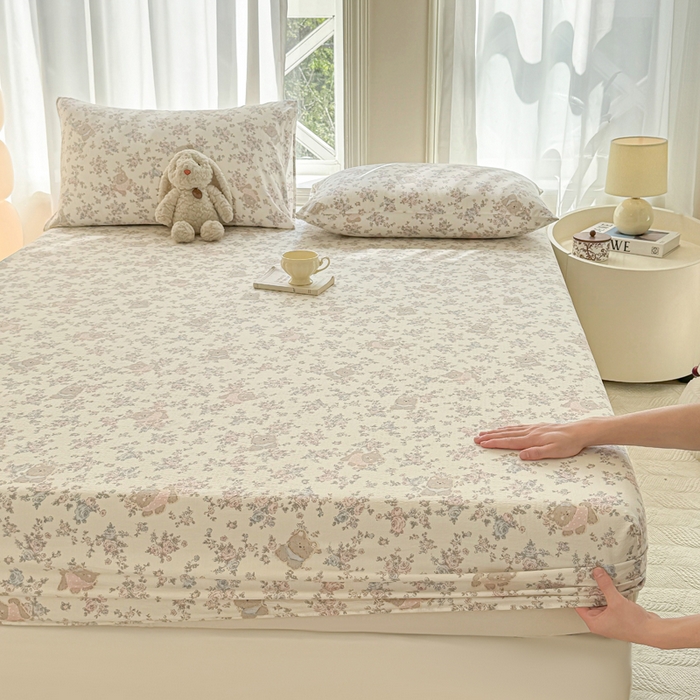 91家纺网 家纺一手货源 找家纺 丝芙妮家居（原乐视家纺） 2026新款A类亲肤木棉床笠 婉静