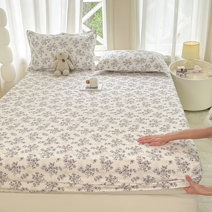 91家纺网 家纺一手货源 找家纺 丝芙妮家居（原乐视家纺） 2025新款A类混纺70棉床笠 锦瑟