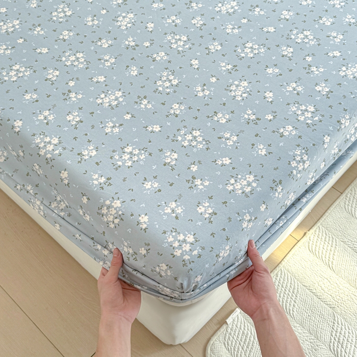 91家纺网 家纺一手货源 找家纺 丝芙妮家居（原乐视家纺） 2025新款A类混纺70棉床笠 沐风