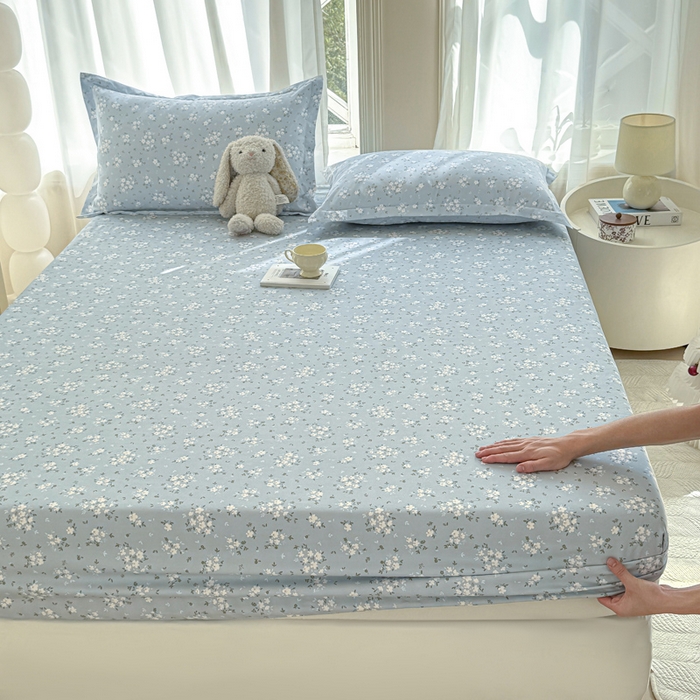 91家纺网 家纺一手货源 找家纺 丝芙妮家居（原乐视家纺） 2025新款A类混纺70棉床笠 沐风