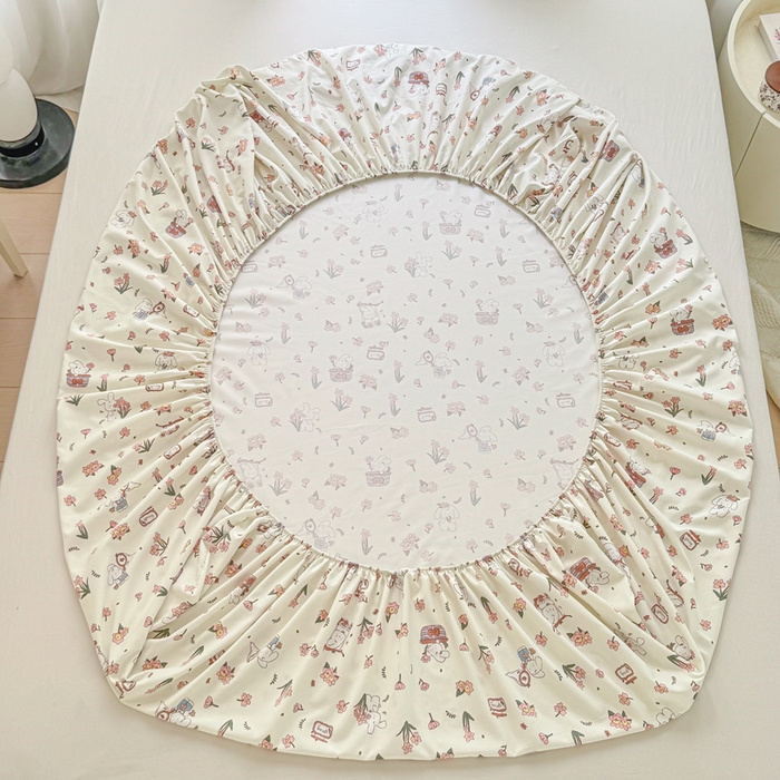 91家纺网 家纺一手货源 找家纺 丝芙妮家居（原乐视家纺） 2025新款A类混纺70棉床笠 清欢