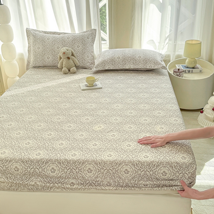 91家纺网 家纺一手货源 找家纺 丝芙妮家居（原乐视家纺） 2025新款A类混纺70棉床笠 晚风