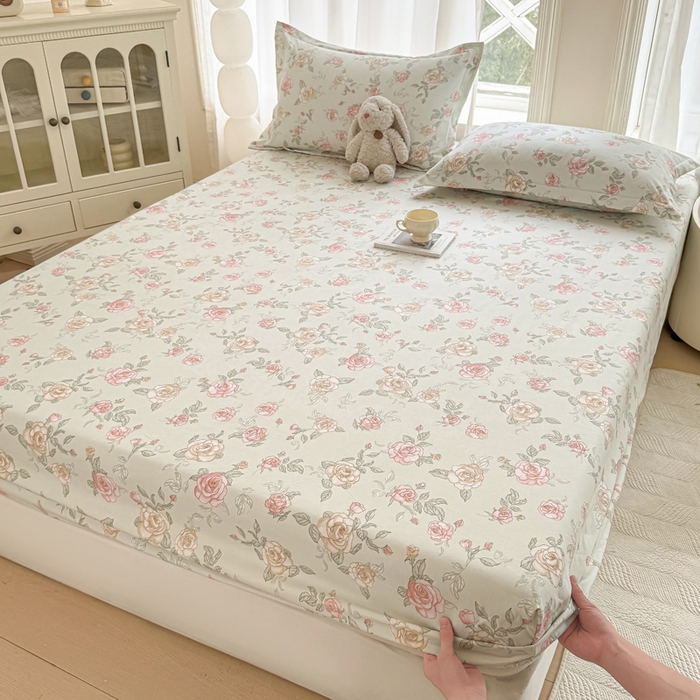 91家纺网 家纺一手货源 找家纺 丝芙妮家居（原乐视家纺） 2025新款A类混纺70棉床笠 悦颜