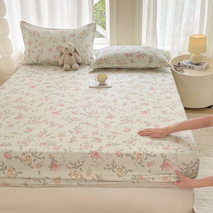 91家纺网 家纺一手货源 找家纺 丝芙妮家居（原乐视家纺） 2025新款A类混纺70棉床笠 悦颜