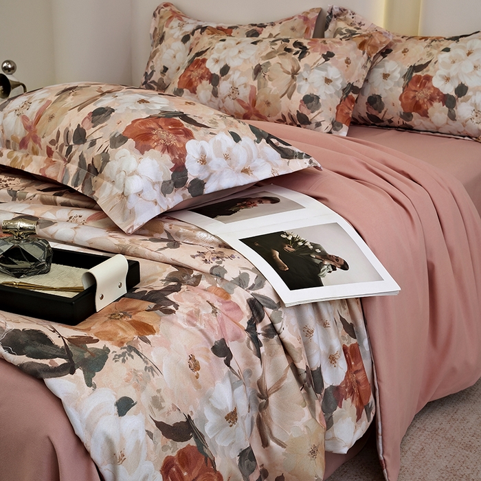 91家纺网 家纺一手货源 找家纺 典雅家纺 2025新款艾阳暖棉印花四件套 梦巴黎