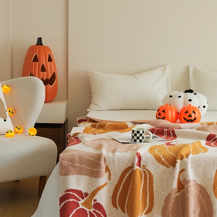 91家纺网 家纺一手货源 找家纺 （总）暖绵绵2025新款半边绒涤纶混纺毯子抱枕套