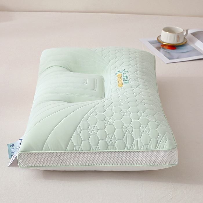 91家纺网 家纺一手货源 找家纺 （总）金牛枕芯 2025新款刺绣冰丝乳胶枕枕头枕芯简约纯色枕芯