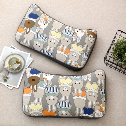 91家纺网 家纺一手货源 找家纺 （总）明星枕业 2025新款纯棉儿童卡通荞麦枕学生护椎枕可拆洗家用