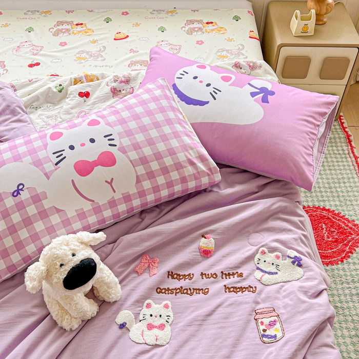 91家纺网 家纺一手货源 找家纺 一霖家纺 2025新款高克重云朵毛巾绣夏被 糖果罐头