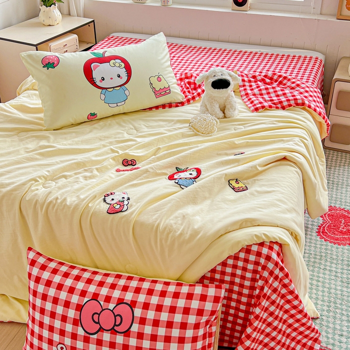 91家纺网 家纺一手货源 找家纺 （总）一霖家纺 2025新款高克重云朵毛巾绣夏被